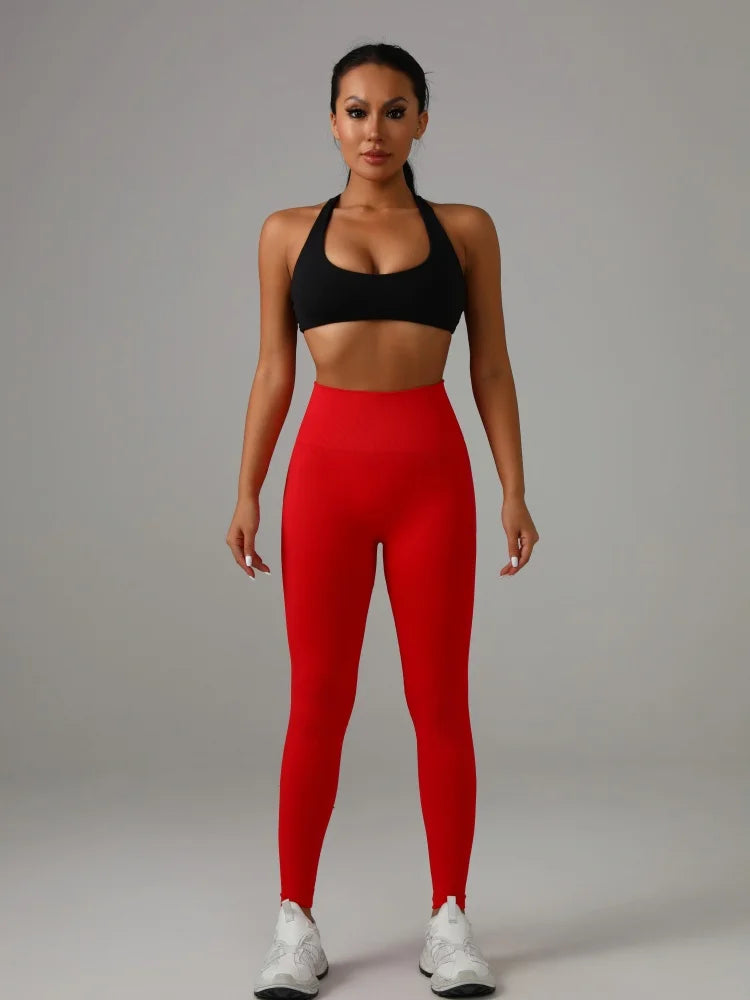 High - Waisted Yoga Pants Women's Tummy Control Leggings for Fitness Workout Running
