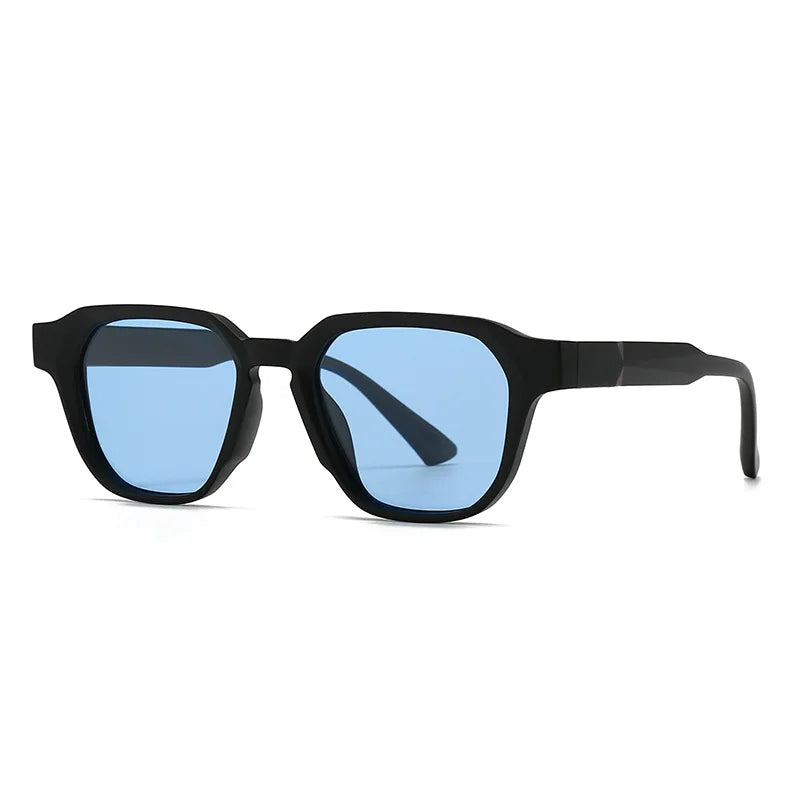 JNPCXI New Ins Popular Fashion Women Square Sunglasses Shades UV400 Retro Tea Tea Men Trending Sun Glasses