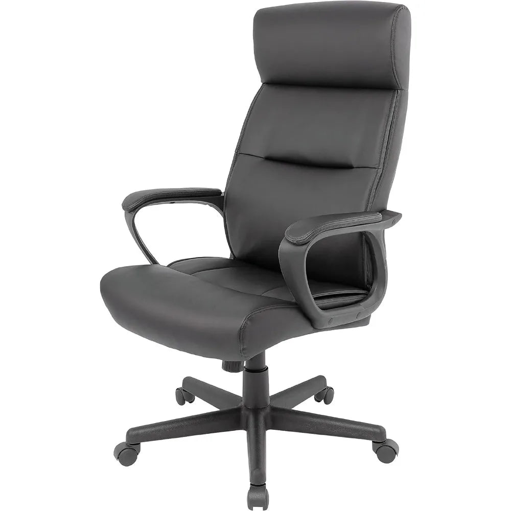 Rutherford Ergonomic Executive Office Chair High Back Swivel Luxura Faux Leather