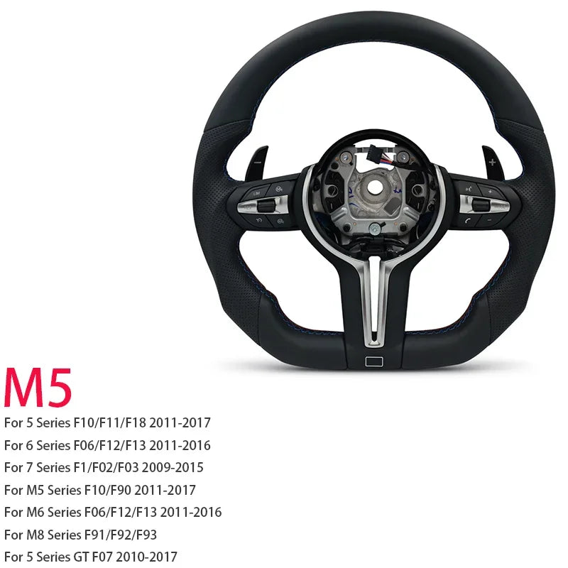 Blue Red M Sport Steering Wheel for BMW F01 F06 F10 F11 F12 F20 F21 F22 F25 F26 F30 F31 F32 F33 F34 F36 M3 F80 M4 F82 M5 F90