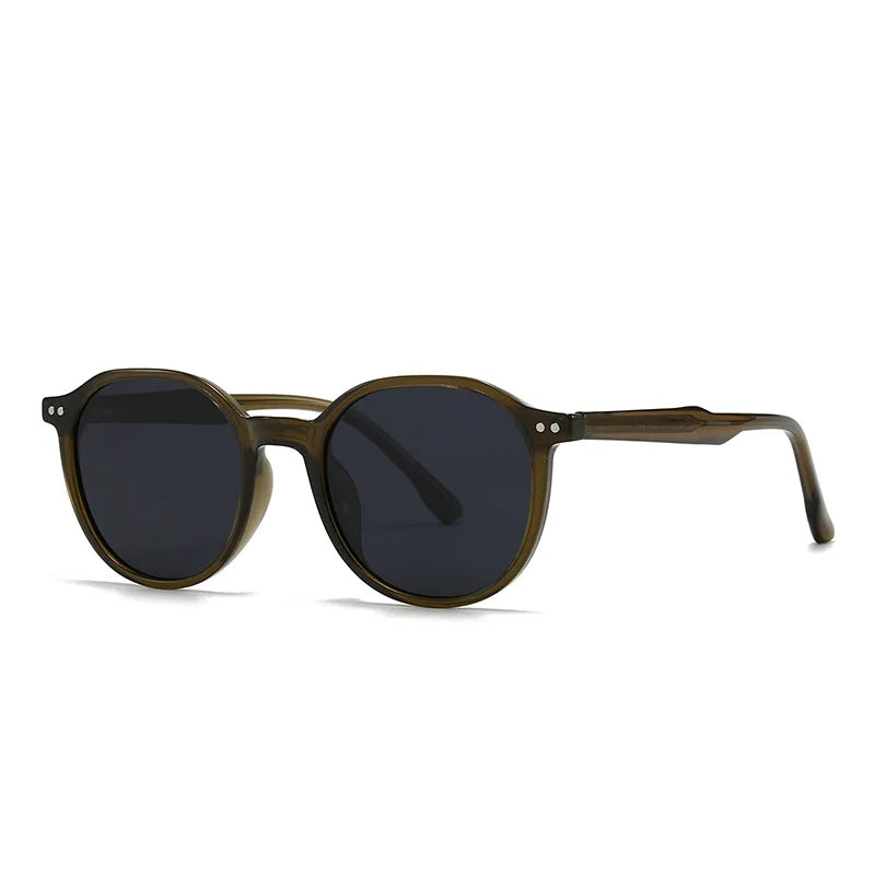 JNPCXI New Retro Round Women Luxury Sunglasses Fashion Rivets Men Sun Glasses Shades UV400