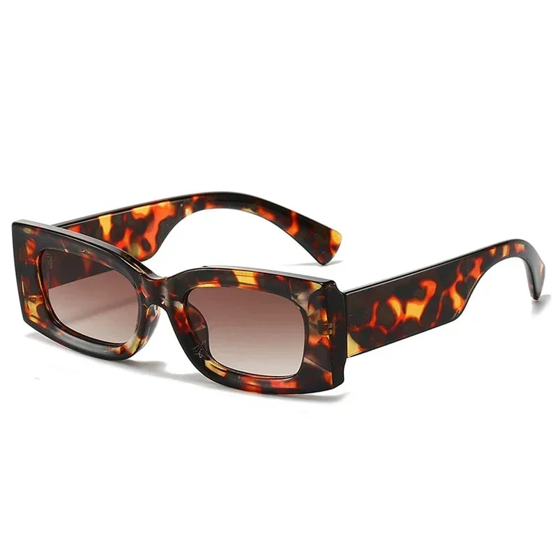 JNPCXI Ins Popular Fashion Square Candy Color Women Sunglasses Retro Gradient Yellow Men Shades UV400 Sun Glasses