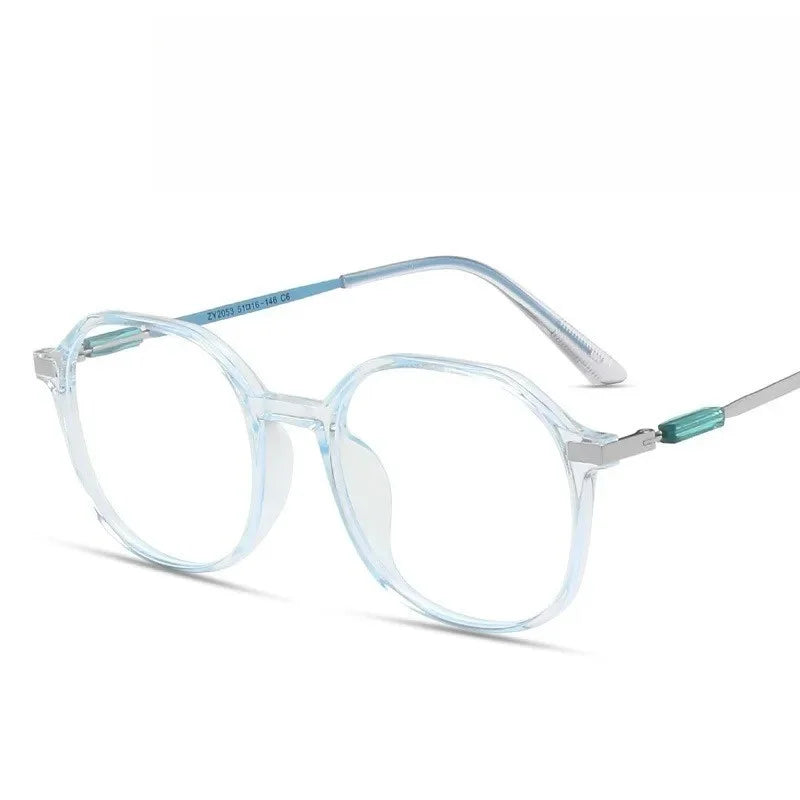 New Women's Flat Mirror Polygonal Women's Decorative Glasses Frame Suitable for Daily Wearing in Photography