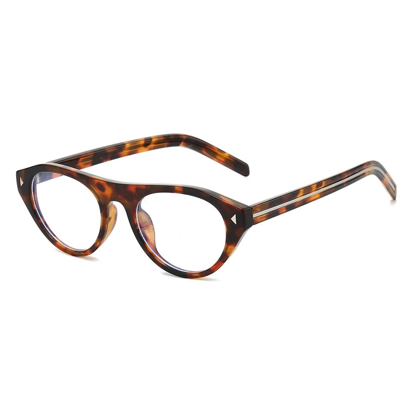 JNPCXI Vintage Cat Eye Sunglasses for Women Trendy Rivet Design Flat Top Sun Glasses Men Gafas De Sol Hombre S2611