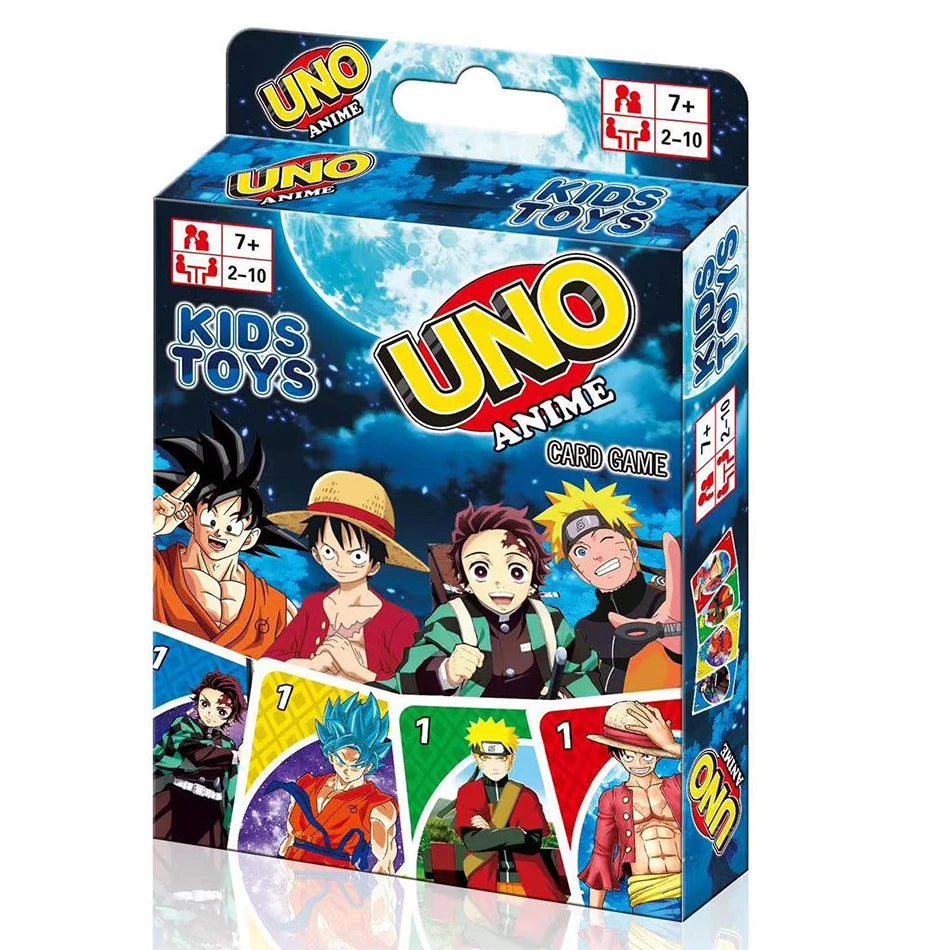 ONE FLIP! Board Games Playing Cards UNO Harry Narutos TOTORO Card Table Game