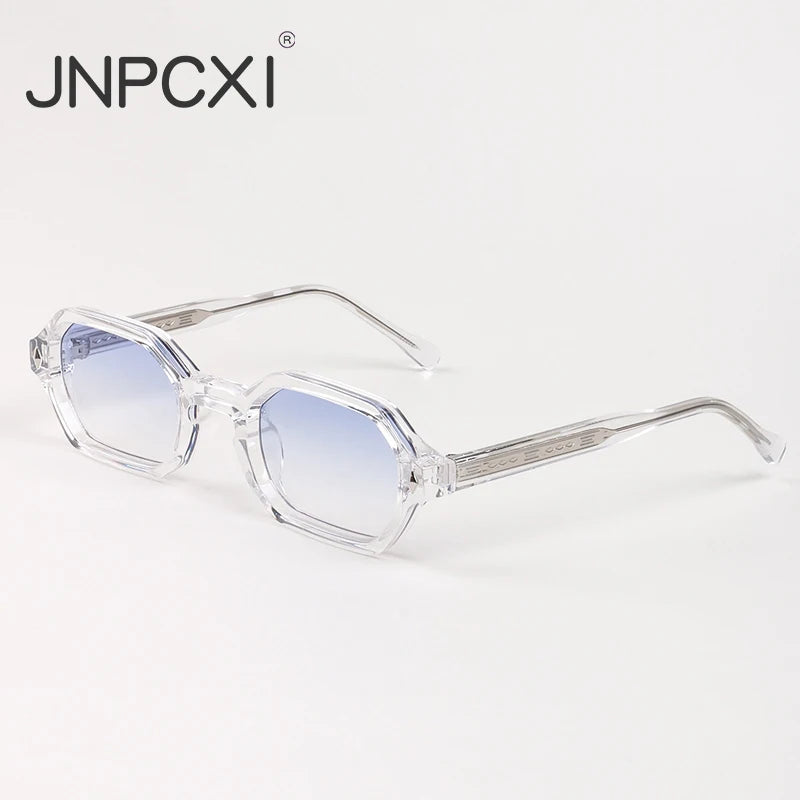 JNPCXI New Fashion Square Punk Sunglasses Men Women Luxury Brand Design Popular Gradient Sun Glasses Travel Eyewear