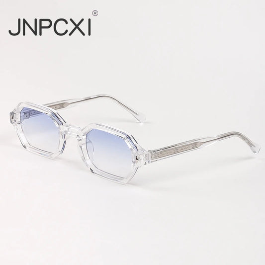 JNPCXI New Fashion Square Punk Sunglasses Men Women Luxury Brand Design Popular Gradient Sun Glasses Travel Eyewear