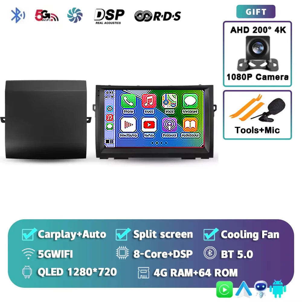 WIFI For Toyota Prius XW20 II 2 2003 - 2011 Car Radio Multimedia Video Player Navigation stereo GPS Android 15 No 2din 2 din dvd