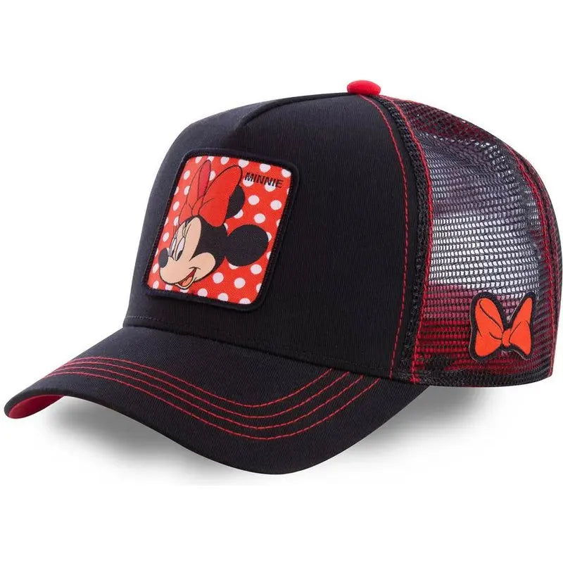 High Quality Disney Styles Anime Cartoon Snapback Cotton Cap, Trucker Mesh Hat