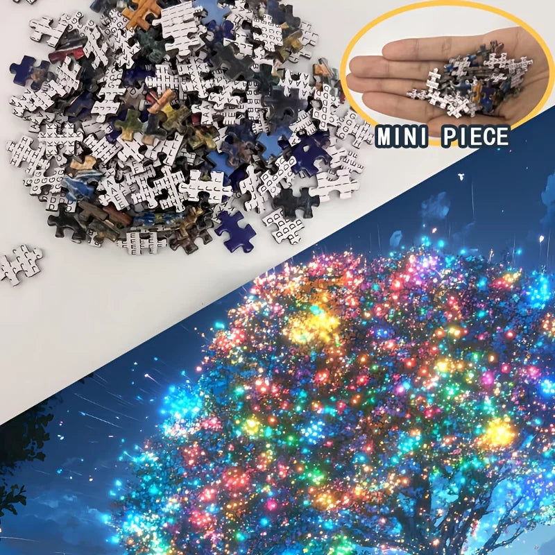 Mini Piece Small Size jigsaw Puzzle 1000 Pieces Tree of Life Art, 38x26cm,  for Home Decor & Spiritual Enthusiasts