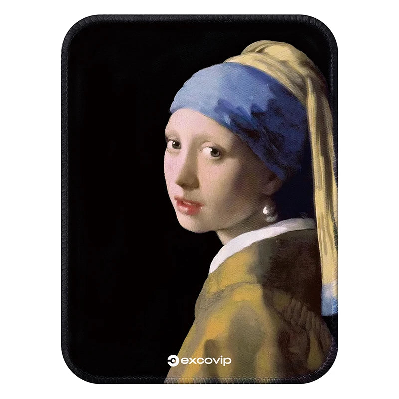 EXCO Mini Famous Painting Mouse Pad Office Small Mouse with Stitched Edge Non-Slip Rubber Base for Home Laptop Computer Portable