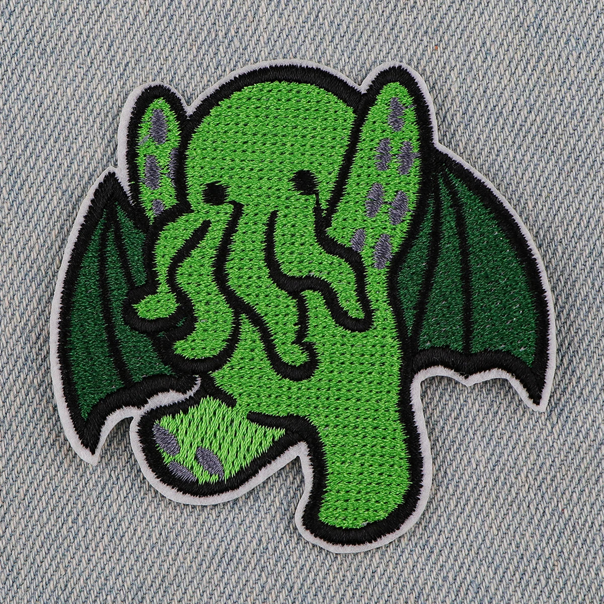 Green Elephant Embroidery Patch Fairy Tale Iron On Patches For Clothing Thermoadhesive Patches On Clothes DIY Sew Cartoon Badges