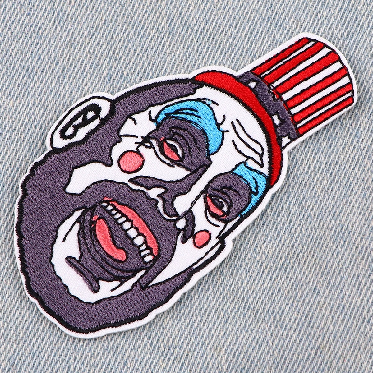 Funny Clown Embroidery Patches For Clothing Patches For Clothes Halloween DIY Iron on Patch On Clothes Stickers