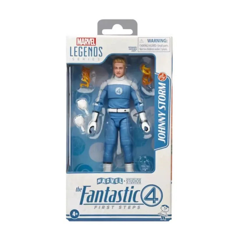 Original Hasbro Marvel Legends Fantastic 4 Series Johnny Storm Action Figure Toys Model Ornaments