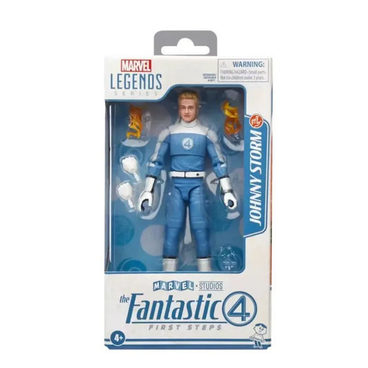 Original Hasbro Marvel Legends Fantastic 4 Series Johnny Storm Action Figure Toys Model Ornaments