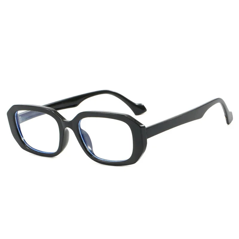 JNPCXI Fashion Small Polygon Rectangle Sunglasses Women Retro Clear Gradient Shades UV400 Men Sun Glasses