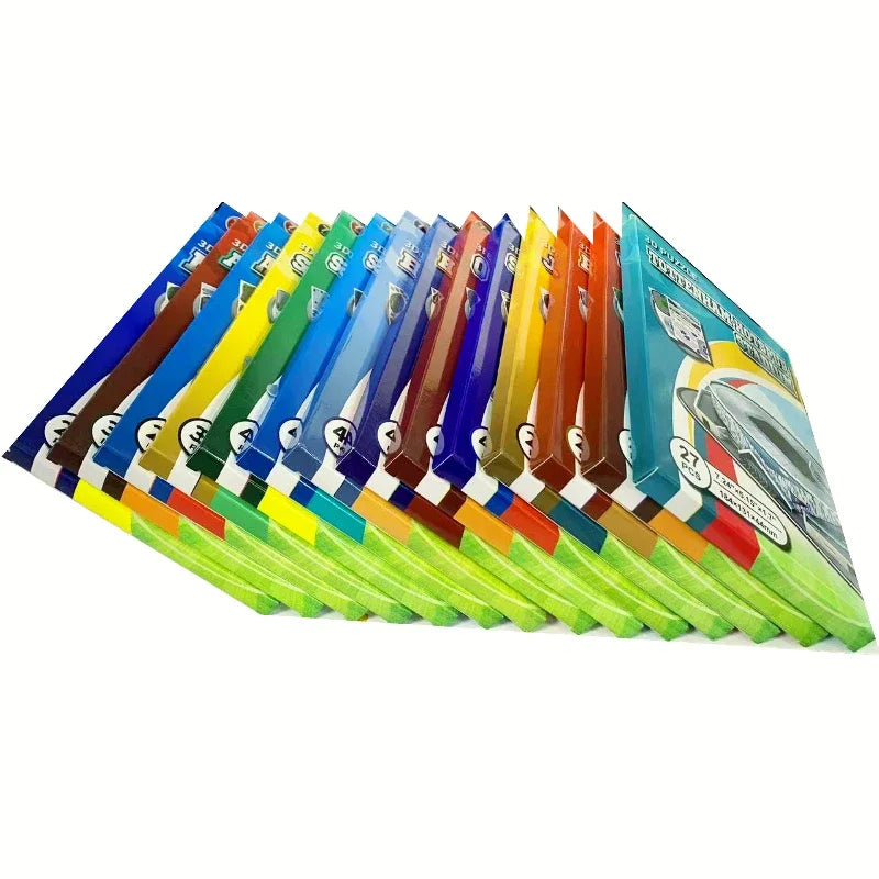 3D Soccer Stadium Puzzle Construction PuzzlesDIY Paper Intellectual Development Educational Toys Christmas Gifts