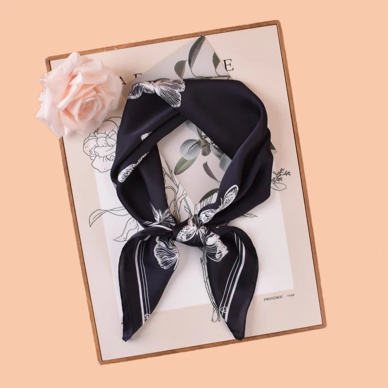 1PC 27.56x27.56inch Polka Dot Print Fashion Bandana Bohemian Style Women's Headscarf Hairband Headband Perfect for Enhancing