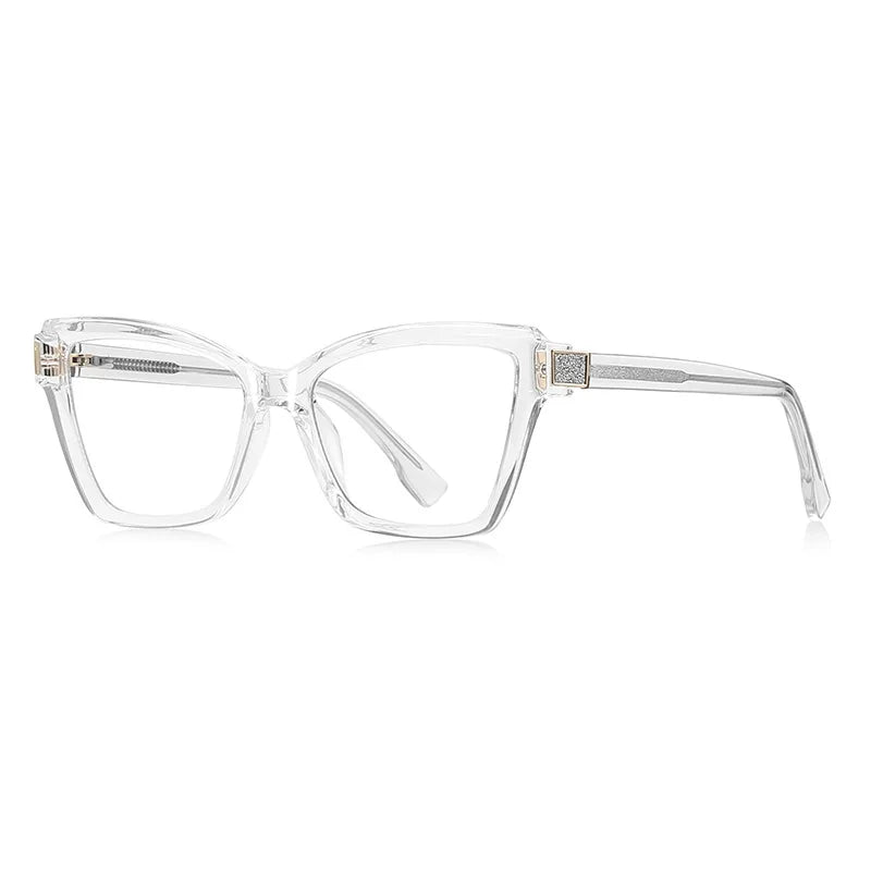 JNPCXI New TR90 Ultralight  Anti-Blue Light Spring Hinge Women Eyeglasses Green Frame Optics Prescription Glasses