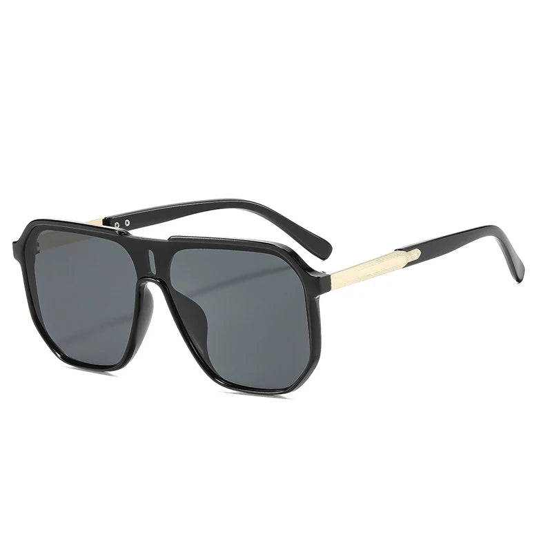 JNPCXI New Oversized Square Women Sunglasses Fashion One Piece Gradient Shades UV400 Retro Men Sun Glasses