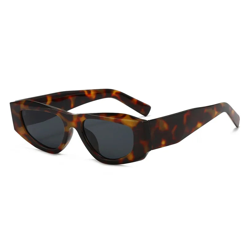 JNPCXI New Polygon Square Sunglasses Women Fashion Green Shades UV400 Retro Men Outdoor Sun Glasses