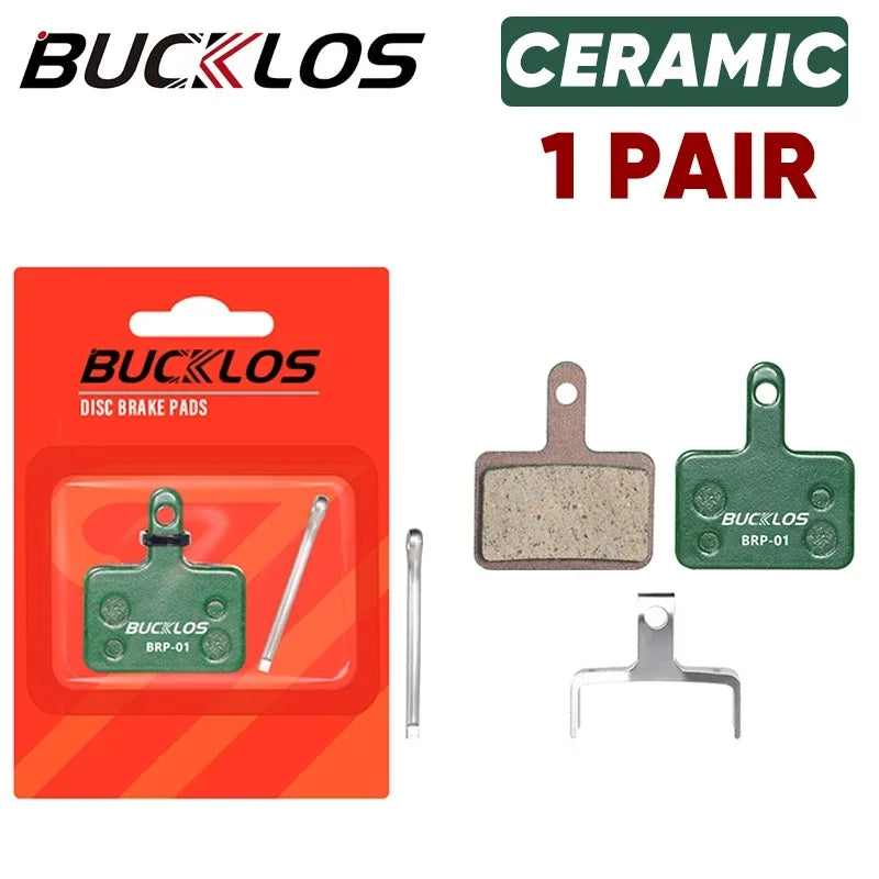 BUCKLOS MTB Bicycle Disc Brake Pads for Shimano B01S B03S B05S MT200 XOD E-bike Ceramic Bike Hydraulic Disc Brake Cycling Parts