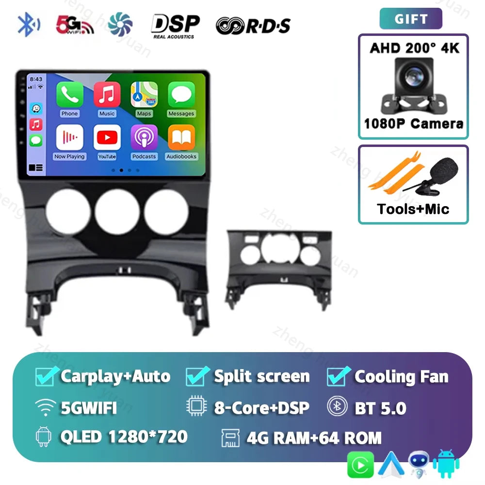 Android 14 For Peugeot 3008 1 2009 - 2016 12+256GB CarPlay Auto Car Radio Multimedia Video Player GPS stereo Head Unit 4G WIFI