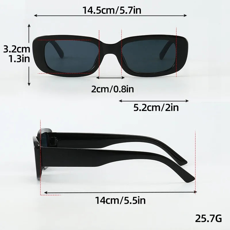 5pcs Fashionable and Trendy Compact Sunglasses Fashionable Unisex Sunglasses Casual and Retro Style Suitable for Daily Wear