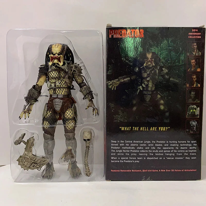 Aliens vs Predator Jungle Hunter 30th Anniversary Unmasked Masked Action Figure