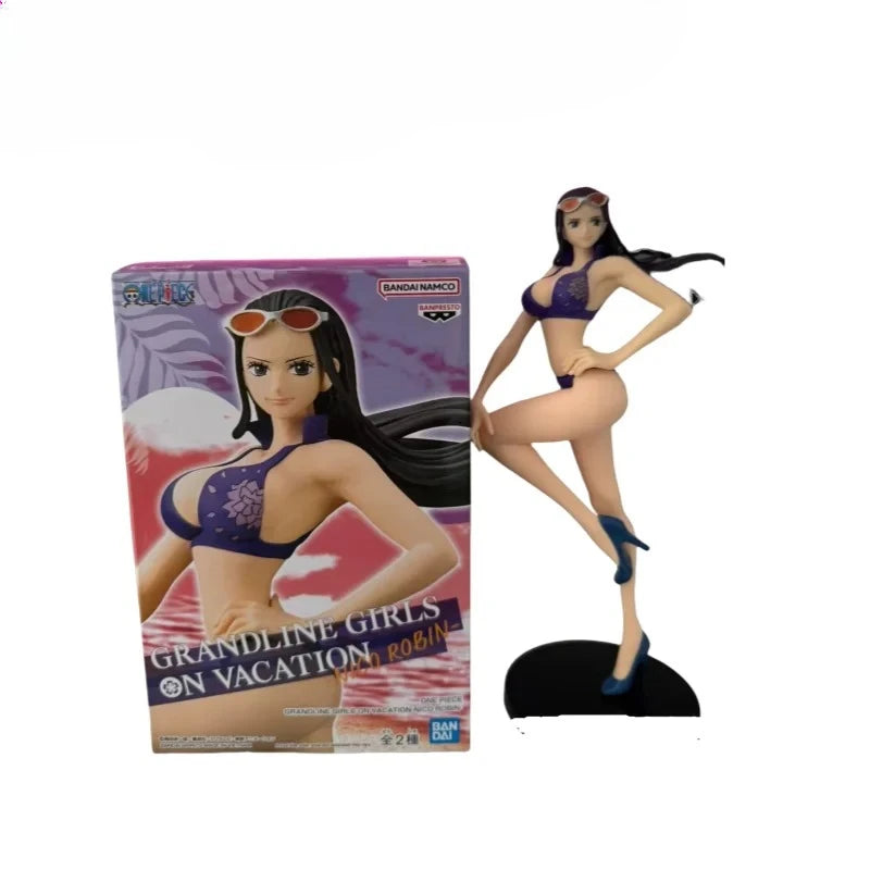 【IN STOCK】Original Banpresto Grandline Girls On Vacation One Piece Nico Robin Swimsuit Ver. Action Figure Collectible Model