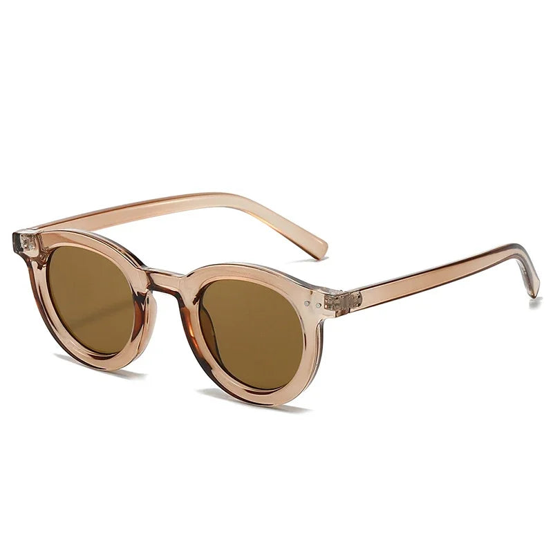 JNPCXI New Oval Sunglasses Women Fashion Clear Gradient Shades UV400 Black Orange Men Trending Rivets Punk Sun Glasses