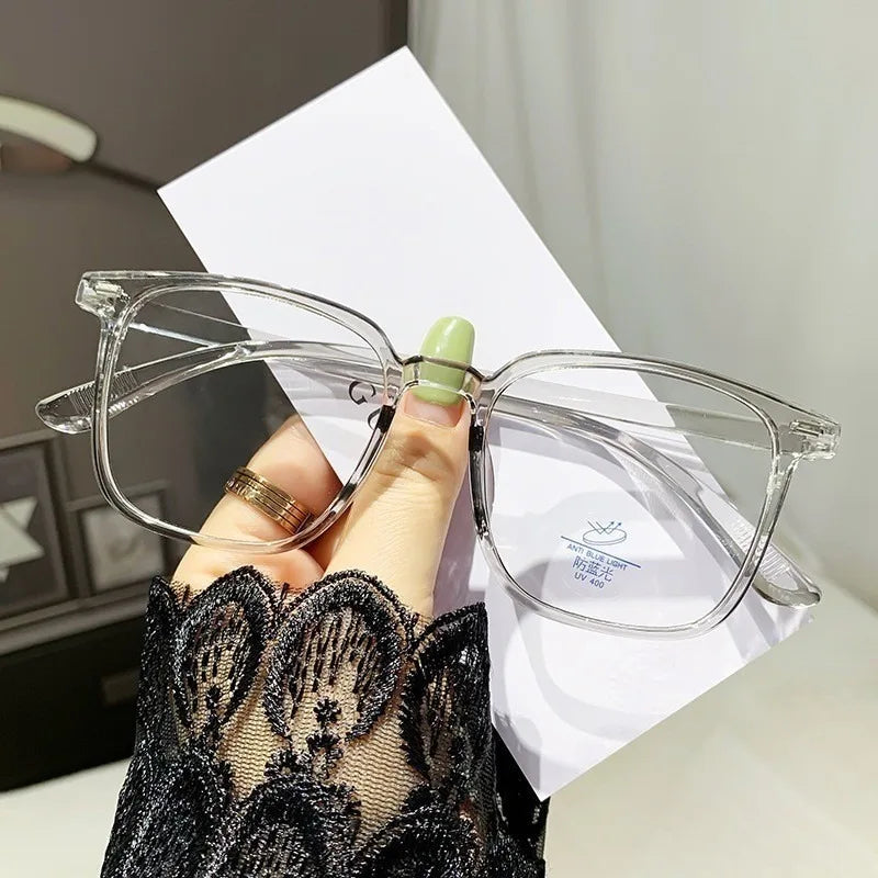 Korean Anti Blue Light Blocking Round Frame Glasses Anti-fatigue Spectacles Fashion for Men/Women Radiation Protection
