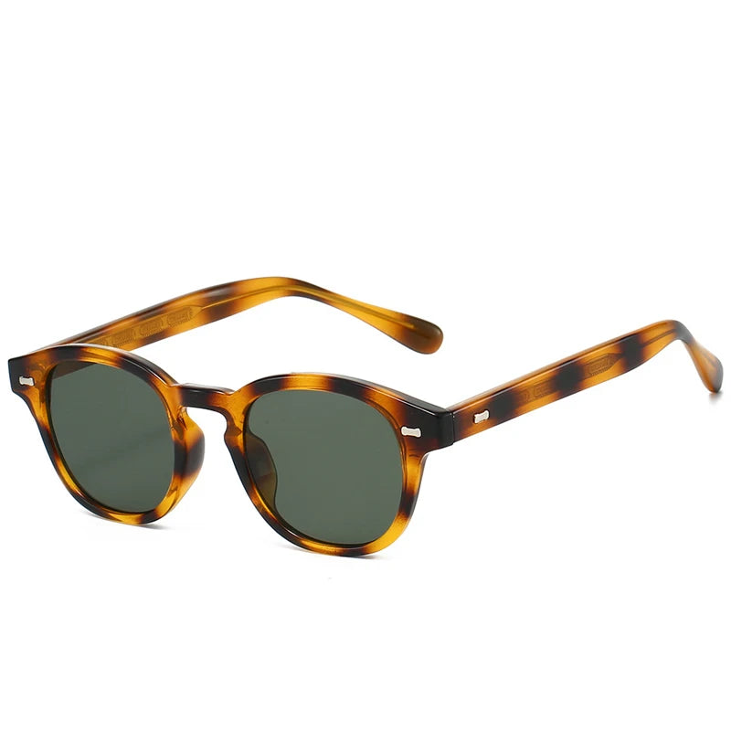 JNPCXI New TR90 Square Sunglasses Women Vintage Rivets Trending Men Leopard Blue Shades UV400 Sun Glasses