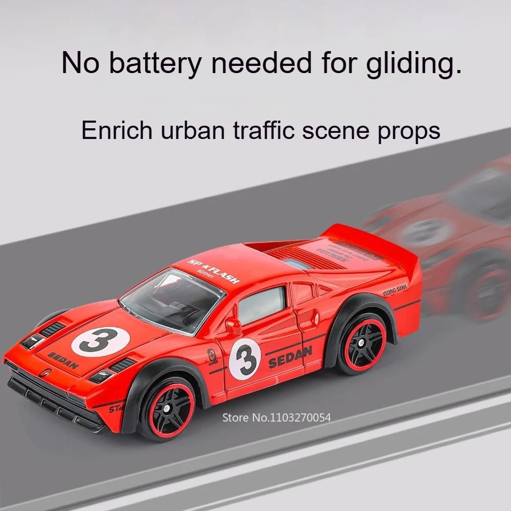 1:64 Scale Alloy Miniature Cars Models Series Diecast Toys Slide Forward Metal Material Rubber Tires Vehices Collecting Hobbies