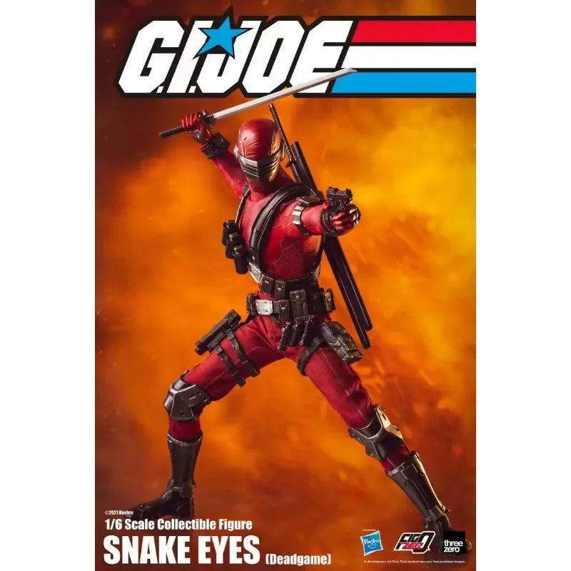 Original Hasbro Threezero FigZero G.I. Joe Series 1/6 SNAKE EYES Deadgame Action Toy Figure Mode Collection