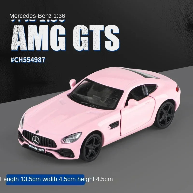 1/36 BMW AMG G63 GTR Alloy Cars Model Toy Simulation Metal Diecast Mini Pull Back Car Models Toys Boy Birthday Gift Collections