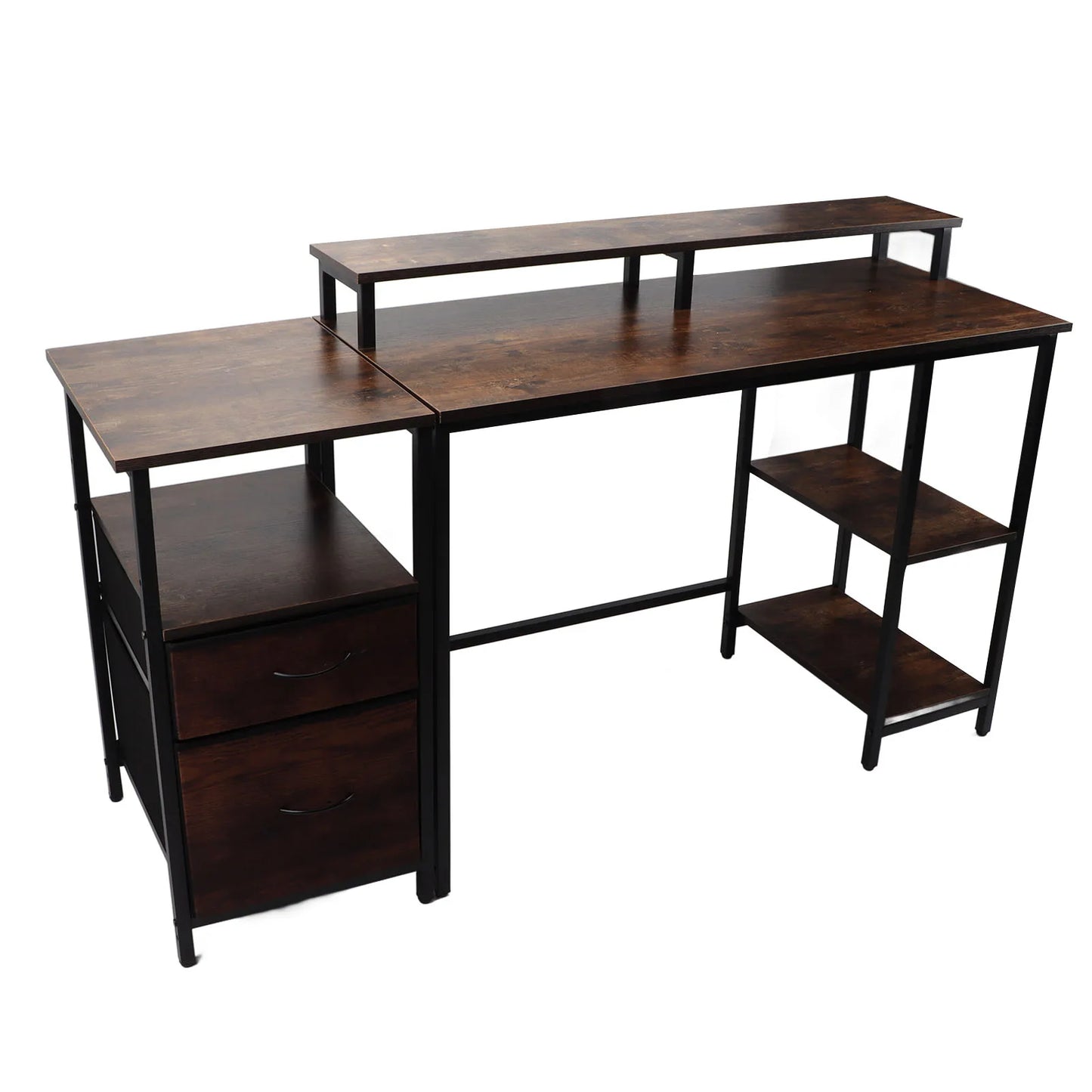 Home Computer Desk Sturdy Tear Resistant, Large Space Industrial Computer Table