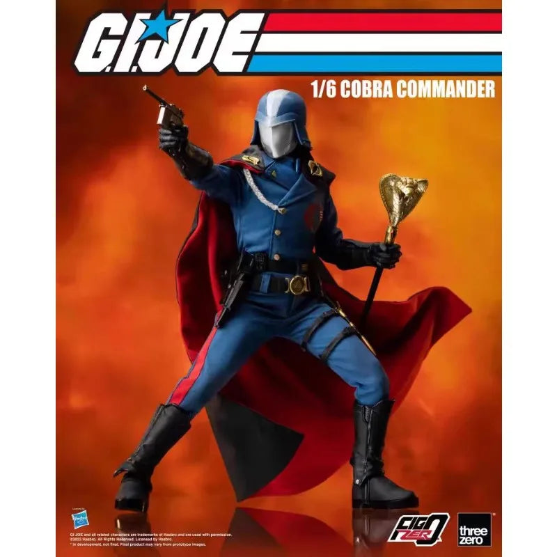 Original Hasbro Threezero FigZero G.I. Joe Series 1/6 COBRA COMMANDER Action Toy Figure Mode Ornaments