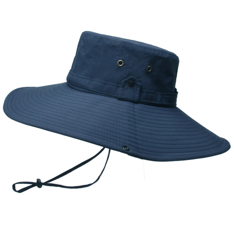 Xinbaoguan 100% Nylon 9206 European and American Summer Outdoor Sunshade Extra Large Eaf Fisherman Hat Men's Mountaineering Hat
