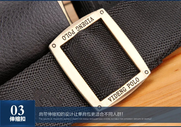 The Leisure Business Single Shoulder Bag Polo Vertical  Man Trend Inclined Shoulder Bag Сумка Мужская На Плечо Crossbody Bag
