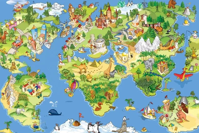 38*25cm 100 Pieces Puzzle Animal Engineering Car Dinosaur Puzzle Children Paper Puzzle Blue Card Benefit Intelligence Toys