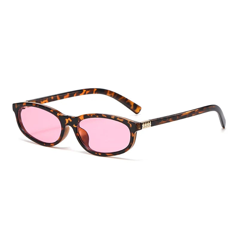 JNPCXI New Fashion Oval Sunglasses Women Retro Small Frame Sunglasses Luxury Brand Design Travel Sunglasses UV400