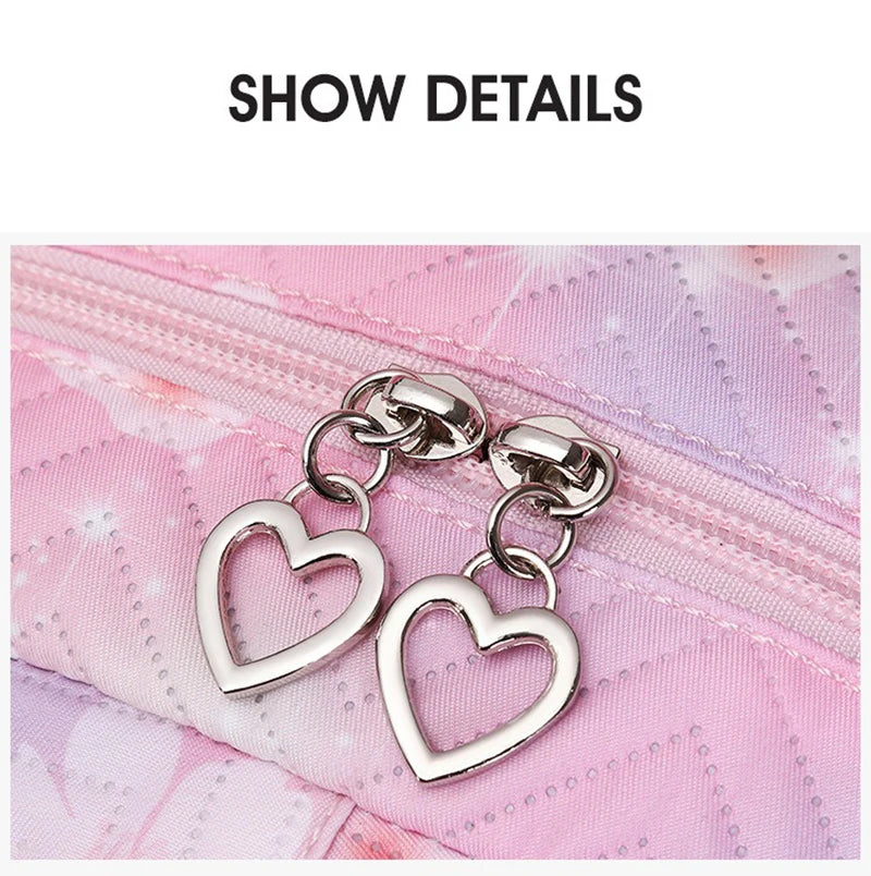 Purple Lilo Stitch Large Capacity Backpack Lightweight School Student Travel Bag