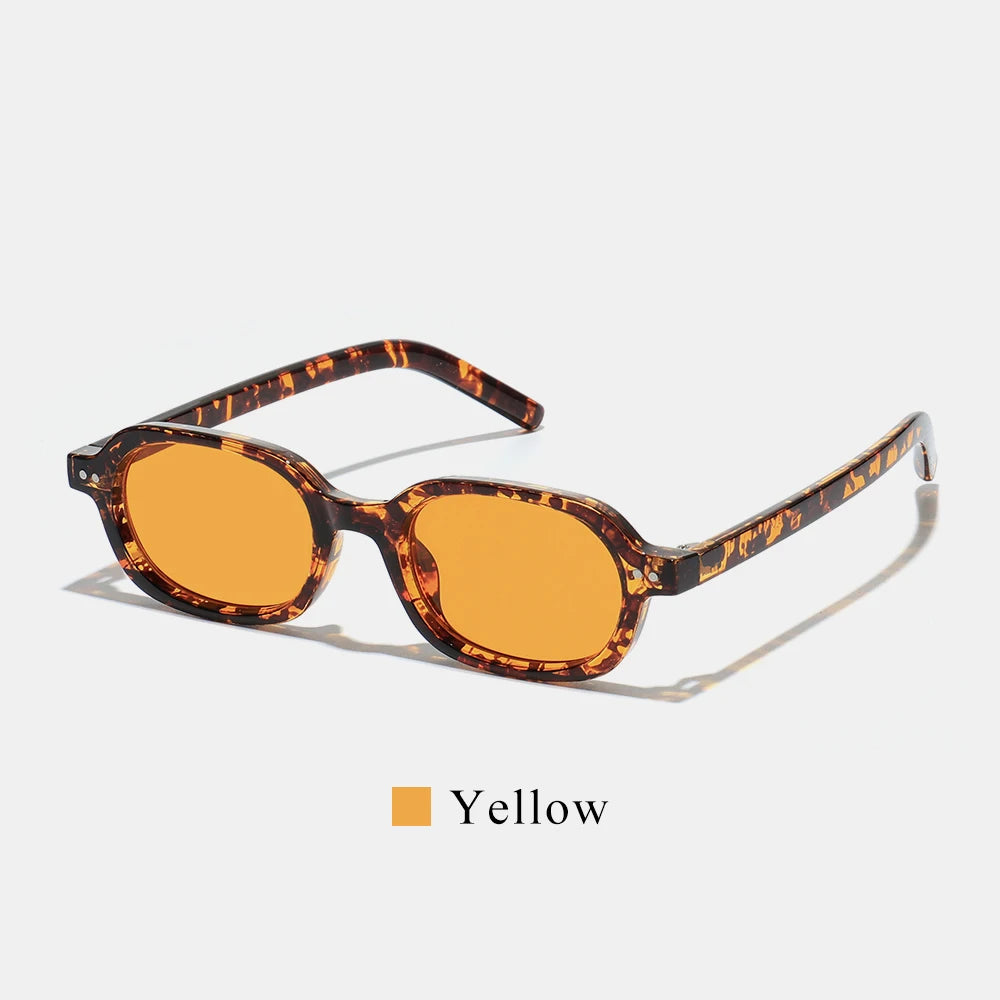 Retro Small Oval Sunglasses Women Men UV400 Fashion Shades Vintage Style Beach Travel Street Driving Outdoor Sun Glasses