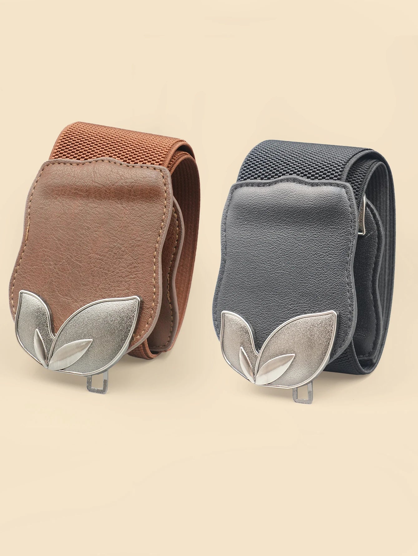 High Elastic Elastic Ladies Belt Bohemian Elastic Pu Belt Women's Elastic Tight Waist Belt Jeans Dress Elastic Wide Belt