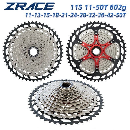 ZRACE Bicycle Cassette 11 Speed MTB Bike Freewheel 11-46T / 11-50T / 11-52T Aluminum Alloy Bracket, 11s CASSETTE