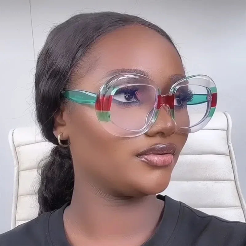JNPCXI Vintage Round Spectacle Frame Women Luxury Oval Anti Blue Light Glasses Frame Retro Fashion Men Sunglasses