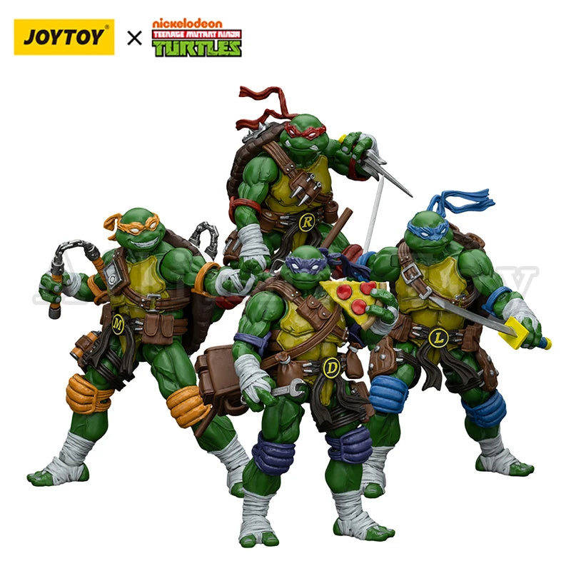 JOYTOY 1/18 Action Figure Turtles-Michelangelo Donatello Leonardo Raphael Anime