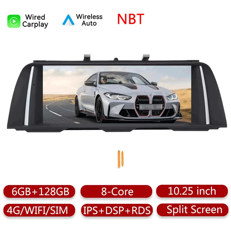 Android 13 For BMW 5 Series F10/F11 2011-2017 CIC NBT Car Multimedia Player GPS Navigation Head Unit Video Player Carplay