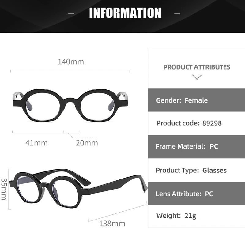 JNPCXI New Fashion Round Glasses Frame Women Clear Anti Blue Light Eyewear Vintage Men Optical Frame Prescription Glasses